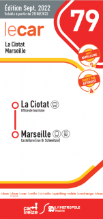 Schedules bus line 79 Marseille - La Ciotat 2022