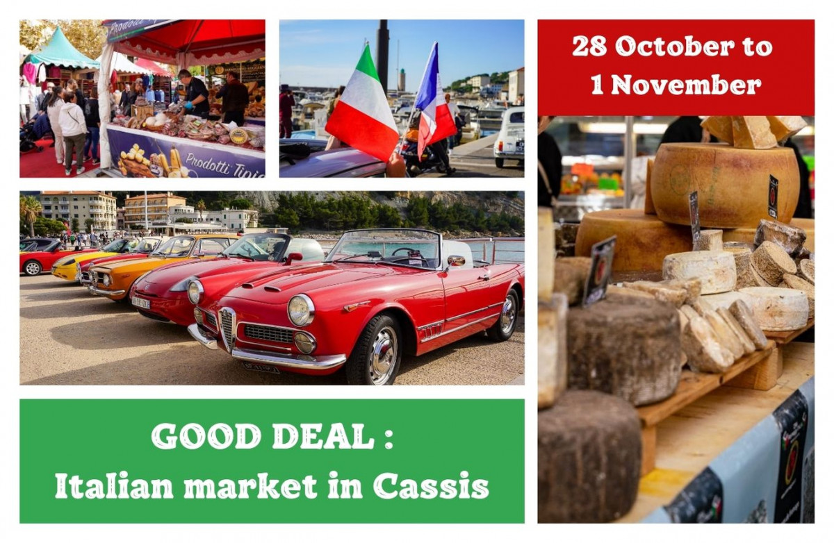 A great autumn event in Cassis: The Italian Market from 28 October to 1 November 2026
