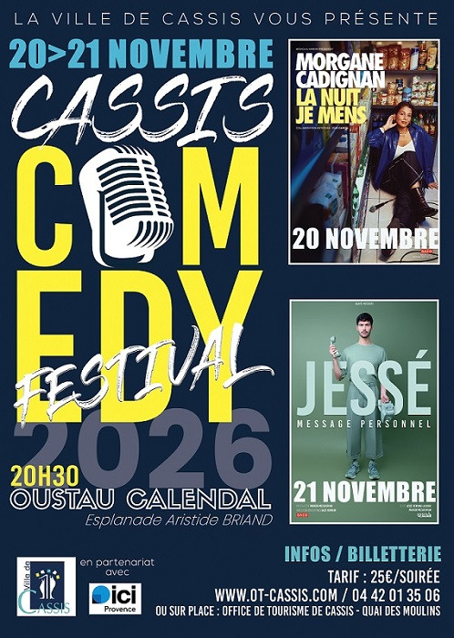 Cassis Comedy Festival - MORGANE CADIGNAN à Cassis le 20 novembre 2026 Cassis Comedy Festival - MORGANE CADIGNAN à Cassis le 20 novembre 2026