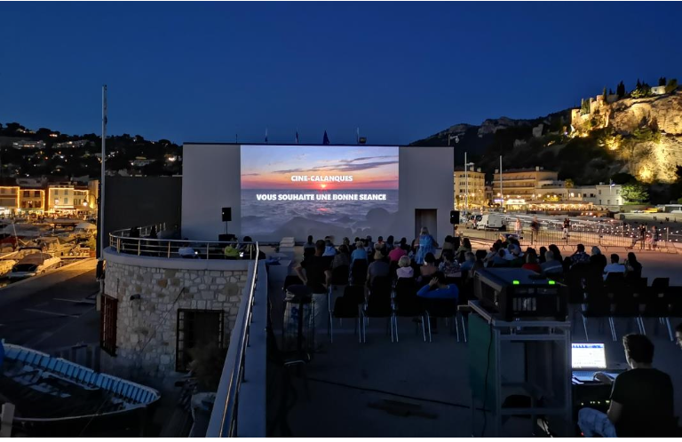 Open air Cinema in Cassis