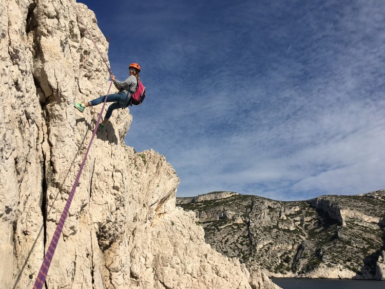 Parcours aventure : Via cordata du bec de Sormiou