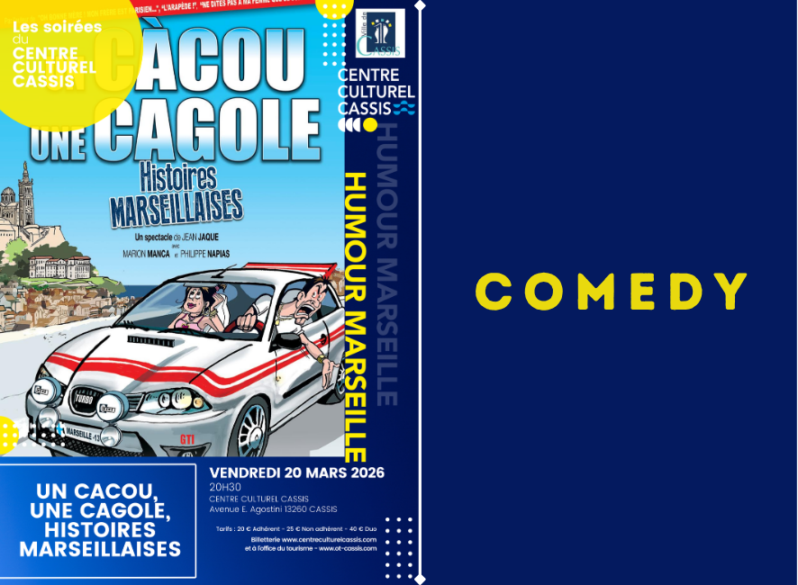 Soirée humour - Un Càcou, Une Cagole : Histoires Marseillaises - 20 mars 2026