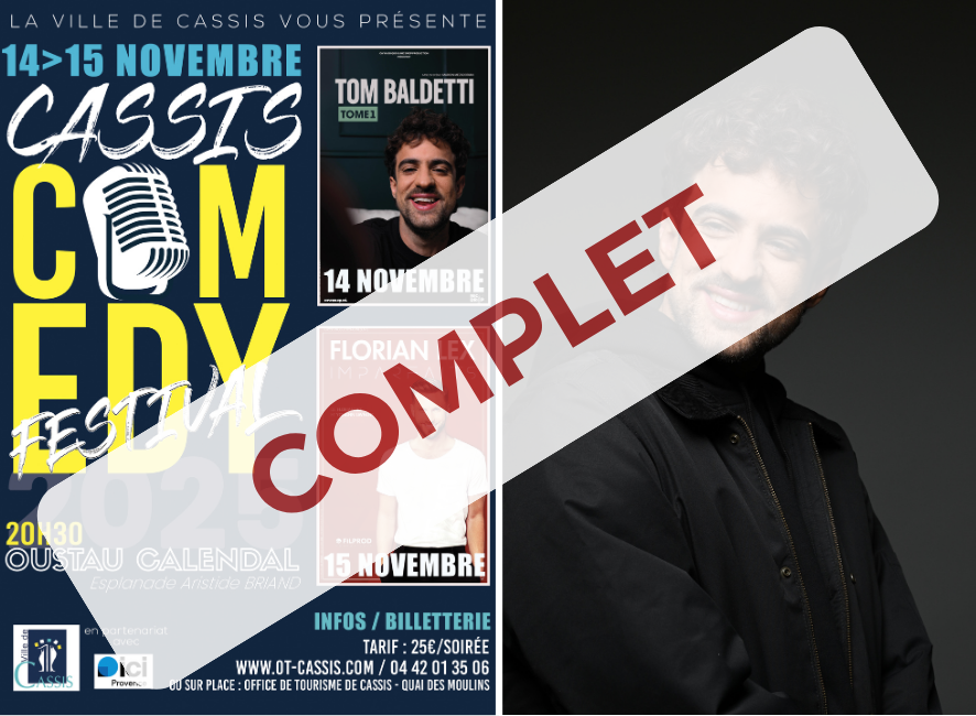 Spectacle complet - Tom Baldetti au Cassis Comedy Festival 2025