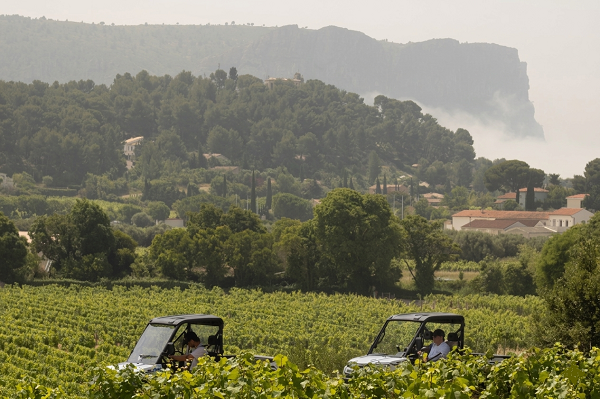 Tour 1H des vignobles AOC Cassis en buggy électrique Tour 1H des vignobles AOC Cassis en buggy électrique