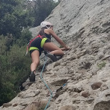 Climbing on the Cap Canaille cliff