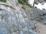 Escalade en falaise du Cap canaille à Cassis
