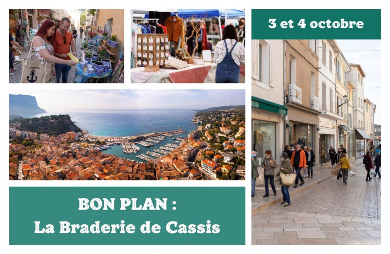 Bon plan : La braderie des commerçants de Cassis en octobre - © Office de Tourisme de Cassis Bon plan : La braderie des commerçants de Cassis en octobre