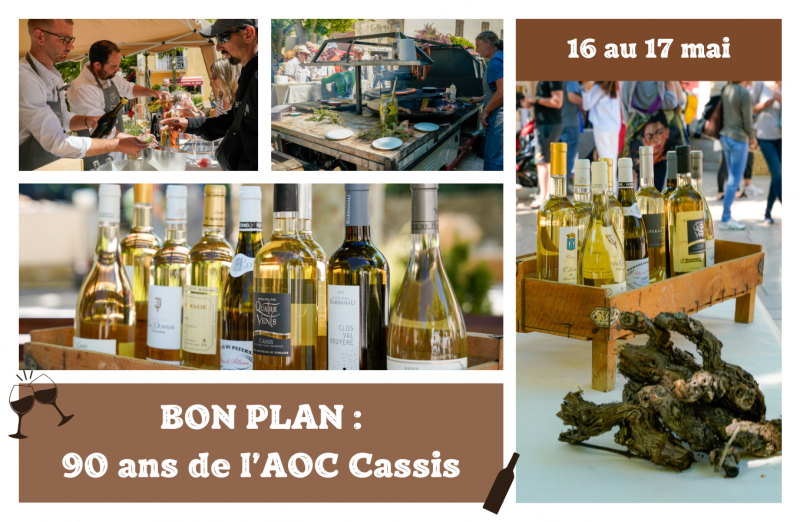 Cassis fête son vin, 90 ans de l'AOC Cassis du 16 au 17 mai 2026 Cassis fête son vin, 90 ans de l'AOC Cassis du 16 au 17 mai 2026