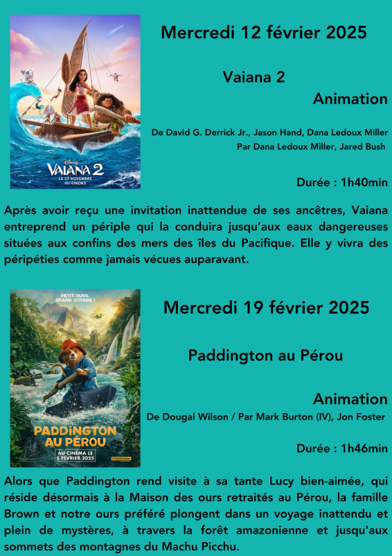 Cinéma goûter pour les enfants