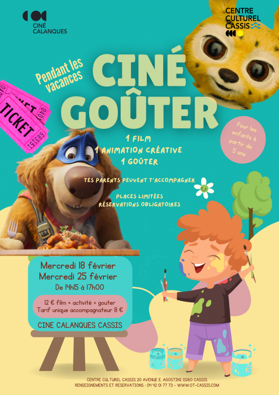 Cinéma goûter pour les enfants à Cassis en février 2026 Cinéma goûter pour les enfants à Cassis en février 2026