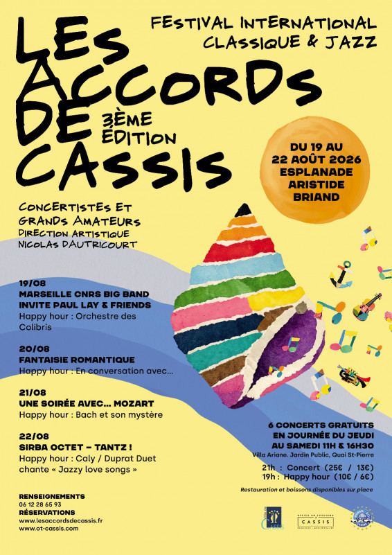 Festival Les Accords de Cassis du 19 au 22 août 2026 à Cassis
