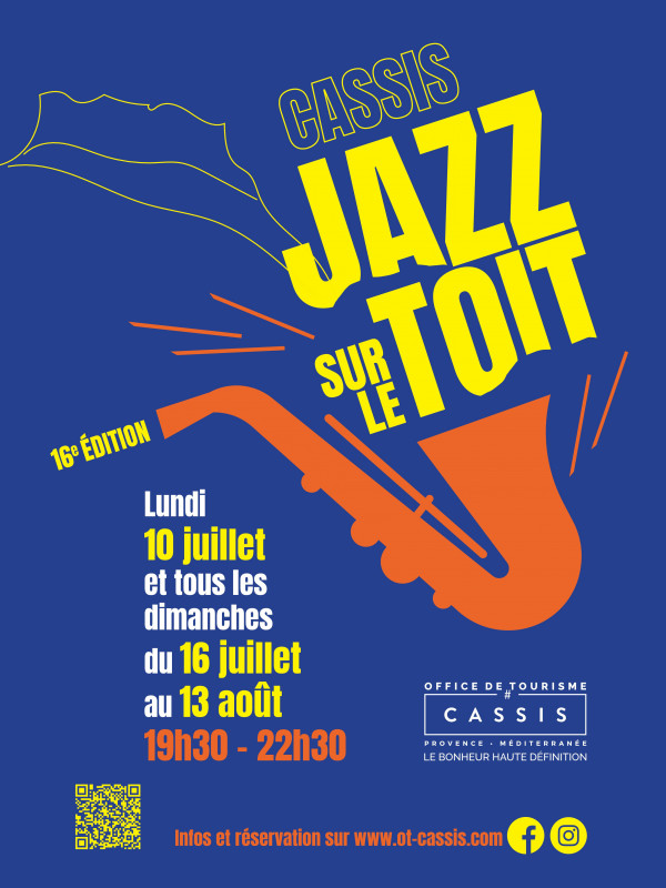 Jazz sur le toit à Cassis en juillet et août 2023