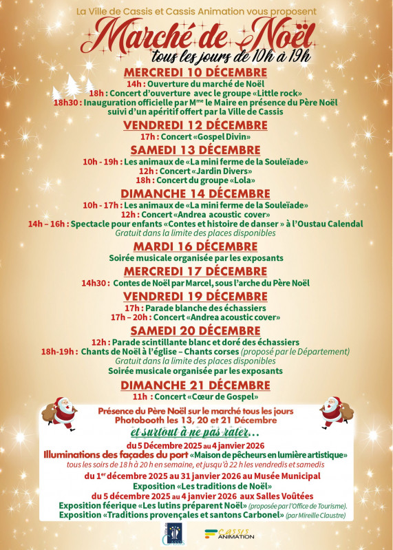 Noël à Cassis en décembre 2025