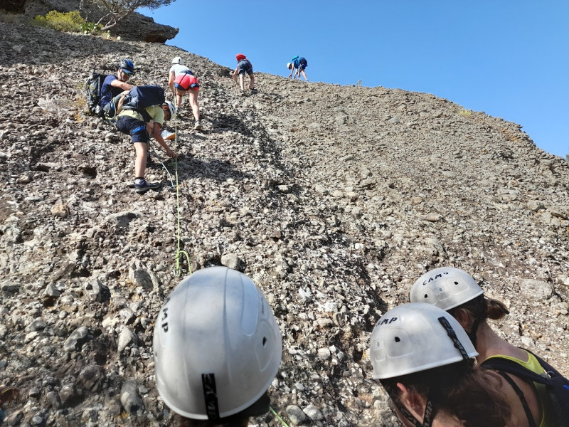 Adventure trail - Via cordata in the calanques : Climbing the Capucin