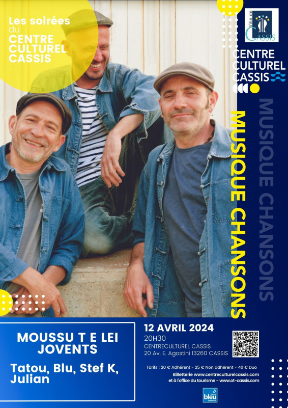 Evening with MOUSSU T E LEI JOVENTS in Cassis on 12 April 2024