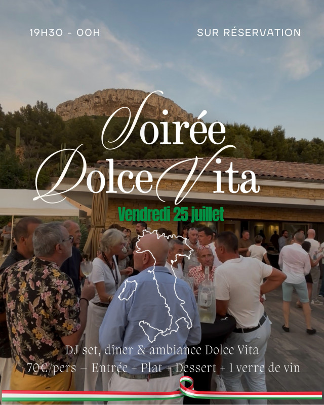 Soirée Dolce Vita au Domaine La Dona Tigana