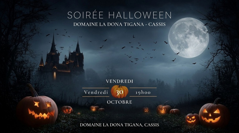 Soirée Halloween au Domaine La Dona Tigana le 30 octobre 2026